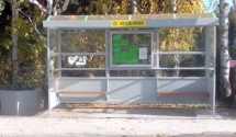 Wiata autobusowa na przystanku przy ROD 