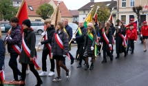 Działkowcy z ROD „Zielony Zakątek” w Nowym Tomyślu na VI Nowotomyskim Marszu Niepodległości