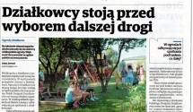 „Głos Wielkopolski” pisze o zebraniach działkowców