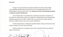 Działkowcy z Obornik, Szamotuł, Pniew i Rokietnicy piszą w sprawie wystąpienia Rzecznik Praw Obywatelskich. 